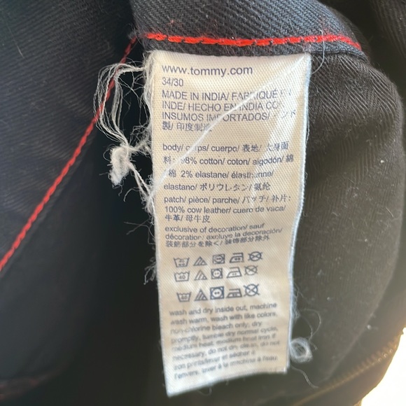 Tommy Hilfiger Denim size 34/30 black jeans - Picture 6 of 6